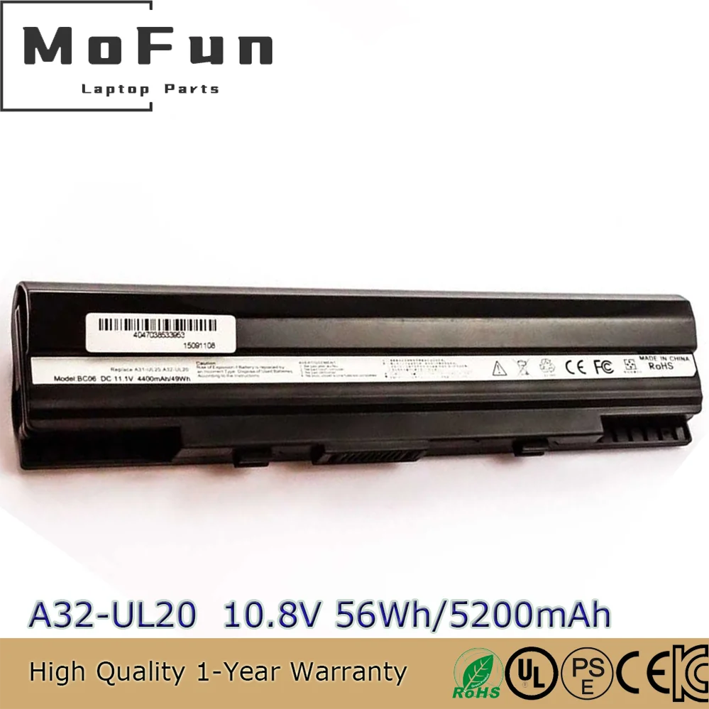 

Brand New Original A32-UL20 11.1V 4400mAh Laptop Battery for Asus Eee PC 1201N-PU17-SL 1201T UL20 UL20A UL20A