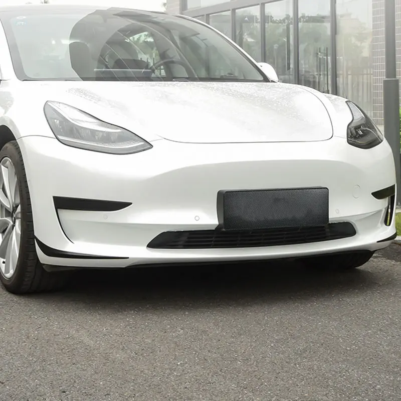 

For Tesla Model 3 2017-2023 Front Bumper Corner Protect Trim Anti-Collision Stainless steel Strip Decoration Sticker