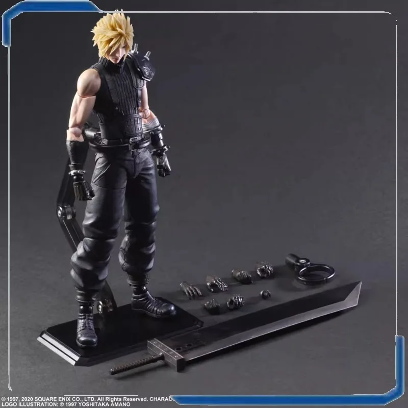 Original Genuine Final Fantasy PVC Sephiroth Cloud Remake 2.0 Play Arts Modified Movable Figure Joint Assembly Collection Gift