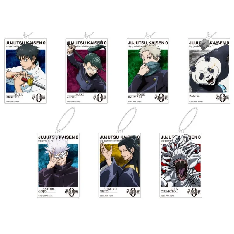 Jujutsu Kaisen Satoru Gojo Inumaki Toge Keychain Animation Peripherals Cute Backpack Key Pendant Kawaii Gifts for Friends Goods