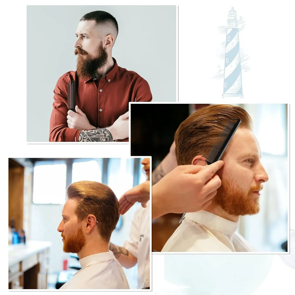 مجموعة مشط صبغ الشعر مكونة من 10 قطع، مما يجعل التصميم اليومي وتضفير أسهل مع أمشاط سهلة الاستخدام