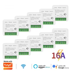 MANHOT Wifi 16A Smart Light Switch DIY Switches Module Relay Supports 2 Way Voice Control Work With Smart Life Alexa Google Home
