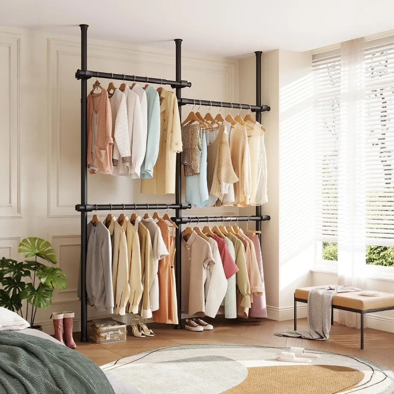 Indomitable hanger 38 pipe diameter bold thickened support rod hanger assembly cloakroom rack simple floor bedroom