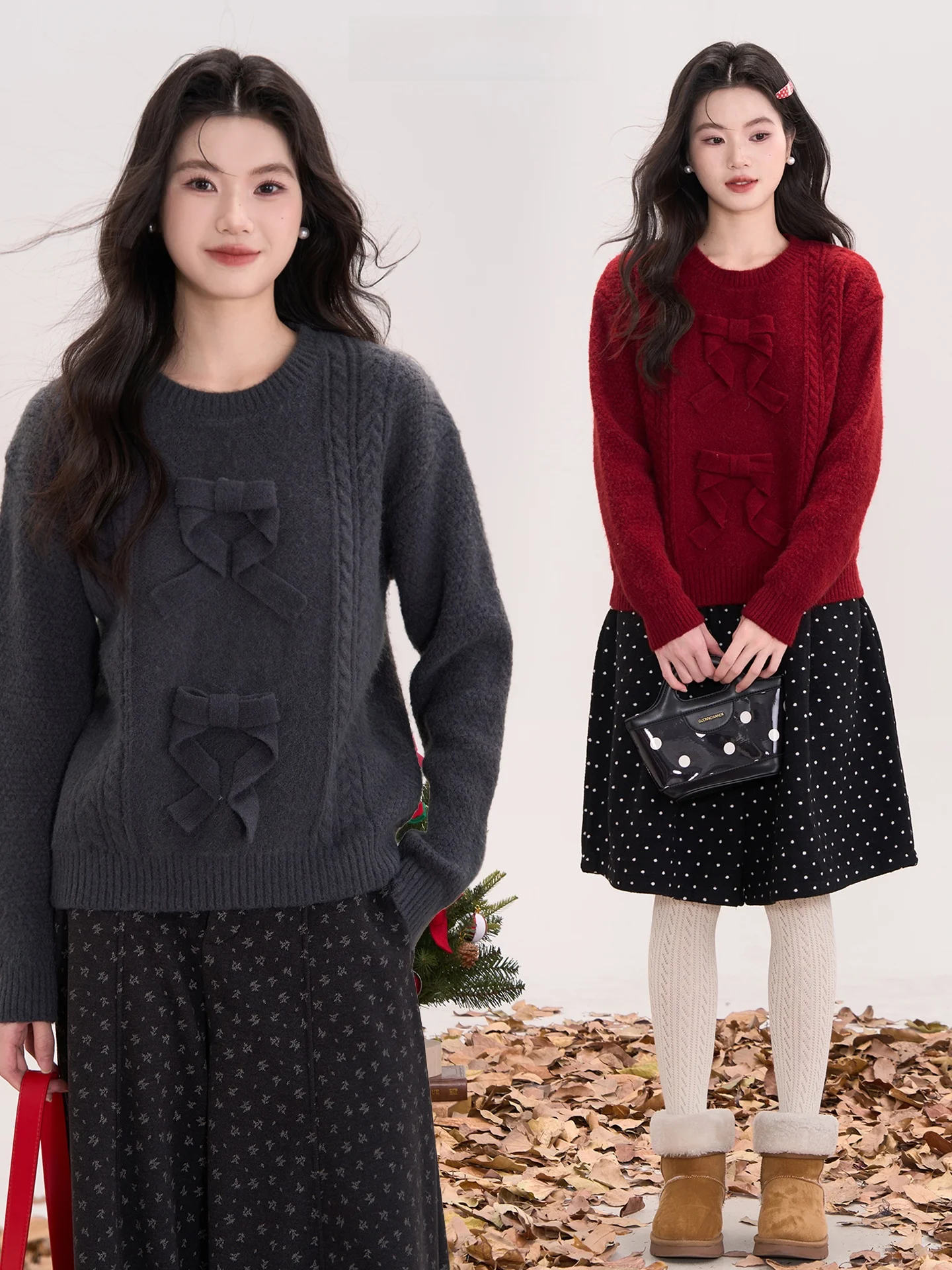 

Ele round Ne Knitted Sweater Women's Autumn Winter Thiened Long Sve Knot Twist Hairpin Design Faionabl...