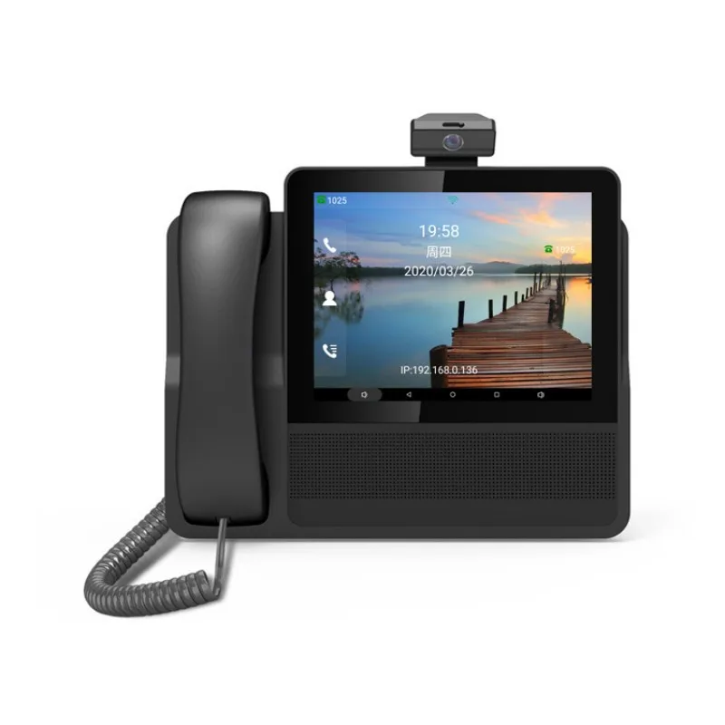 S09 8-inch Dual-Network (PSTN/IP) Business Video Conference landline Phone with WiFi