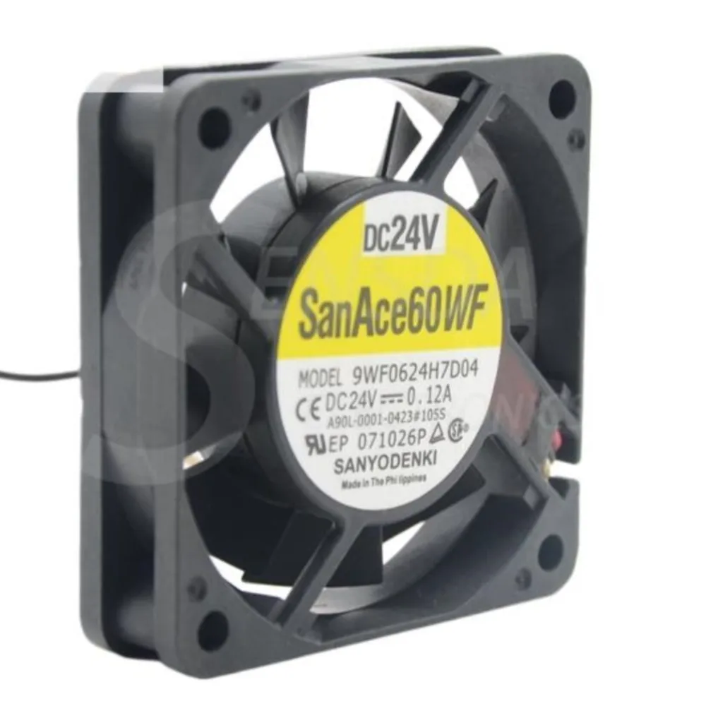 

For Sanyo 9WF0624H7D04 A90L-0001-0423#105S 24V 0.12A 6015 60mm 6cm cooling fan