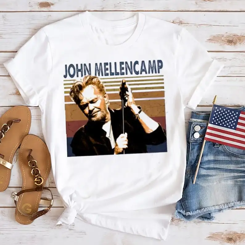 

90s Vintage John Mellencamp Shirt, John Mellencamp Live And In Person Tour John Mellencamp Tour Merch, Fan Shirt