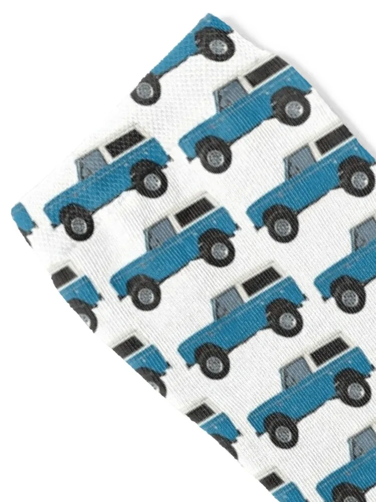 Blue 1969 Classic Ford Bronco Socks christmas gifts hip hop Non-slip sport Men Socks Luxury Brand Women's