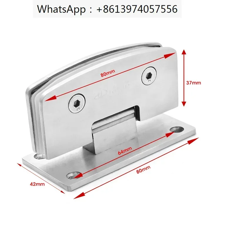 304 stainless steel bathroom with shower glass door hinge, curved glass with glass door hinge