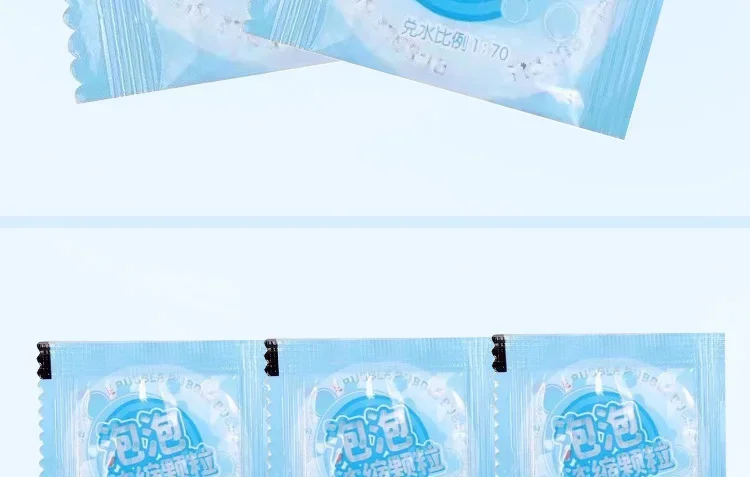 10–30 Stück Seifenblasenmaschinen-Ergänzungsmittel, flüssiges, buntes, konzentriertes Granulat, 10 Stück ≈ 500 ml Seifenblasenpistolen-Ergänzungsgranulat – Detail 10