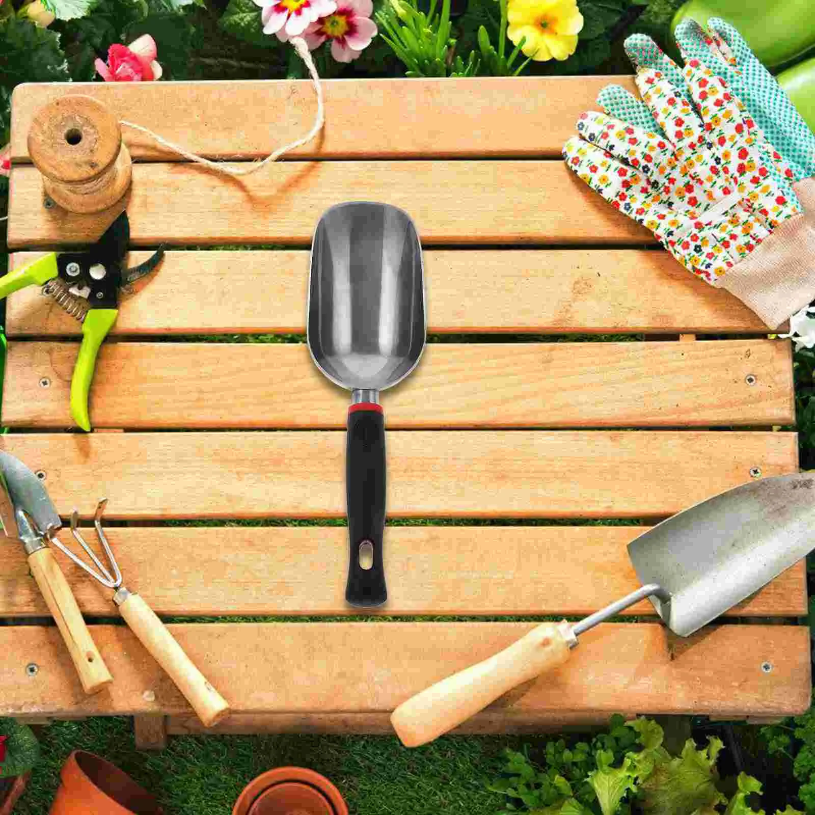 Ice Scoop Soil Scoop Metal Ice Scoop Garden Hand Spade Gardening Tools Gardening Trowel