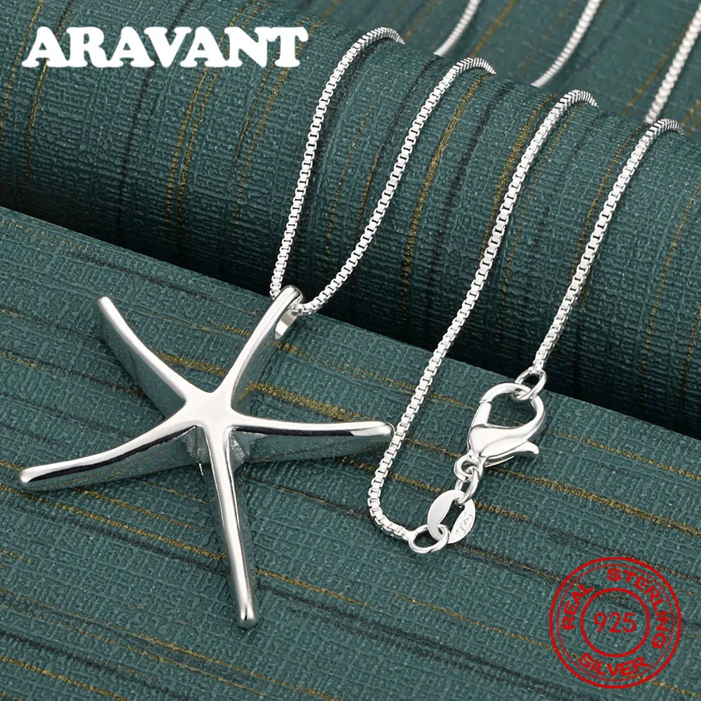 

Ожерелье с подвеской из стерлингового серебра 925 пробы с пятиконечной звездой, женский уникальный подарок, универсальные банкетные украшения