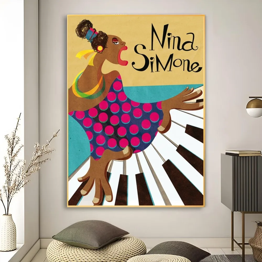 1pc Nina simon Poster Poster Art Print Bar Living Room Furniture Decor