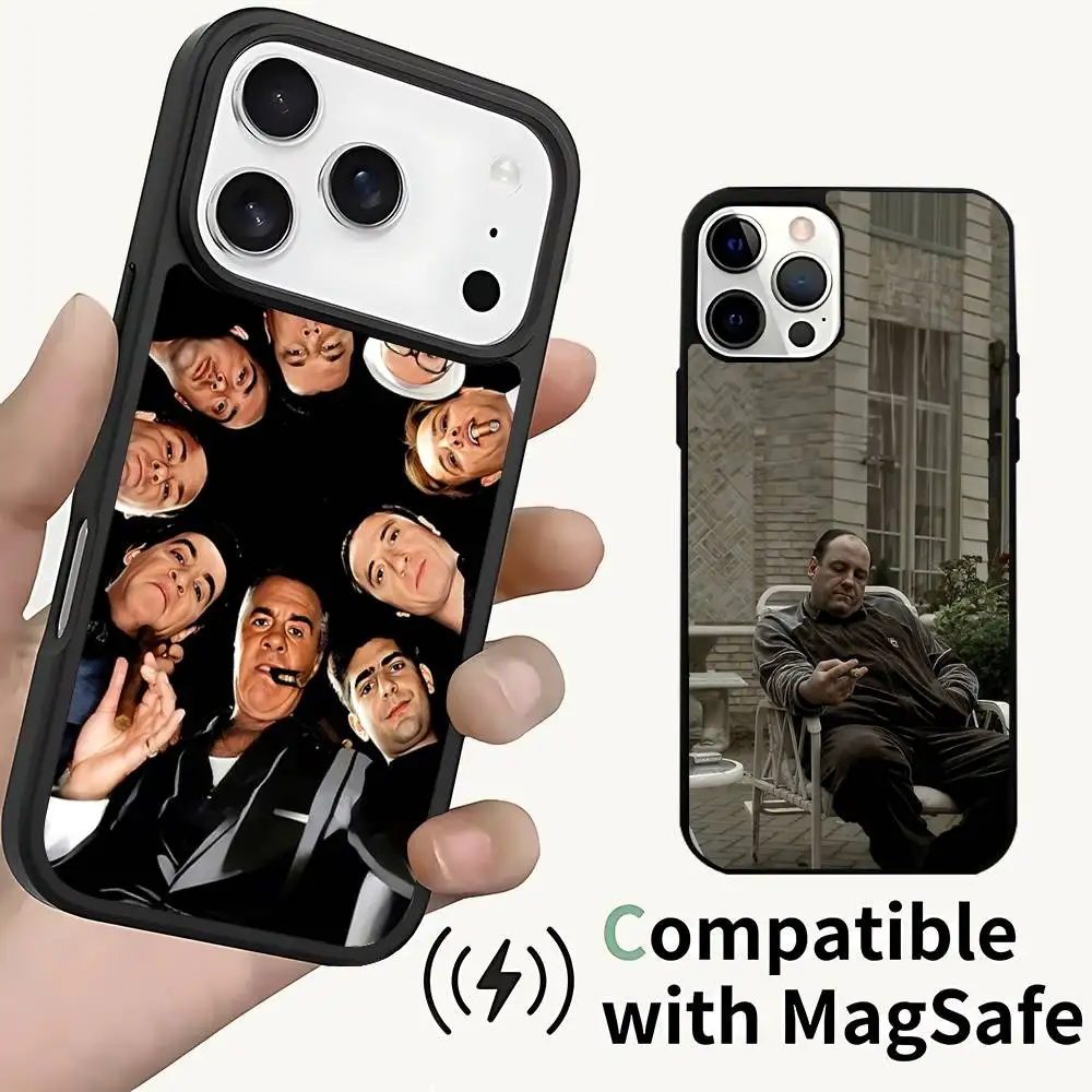 

The S-Sopranos TV Tony Soprano Magnetic Case: Compatible with IPhone 17,16,15,14,13,12,11,Pro,Max,Plus,Mini,SE4,E