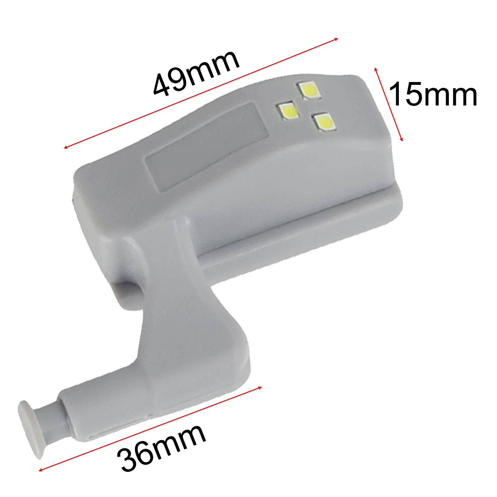 LDE Hinge Light for Cabinets Built in 0 25W Sensor Light with 3 Bright LED Lights for Enhanced Illumination in Furniture