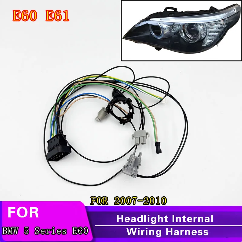 

Для BMW 5 серии E61 E60 525 523 530 внутренний жгут проводов фар, штекер E61, фара кластера, фара E61, провод