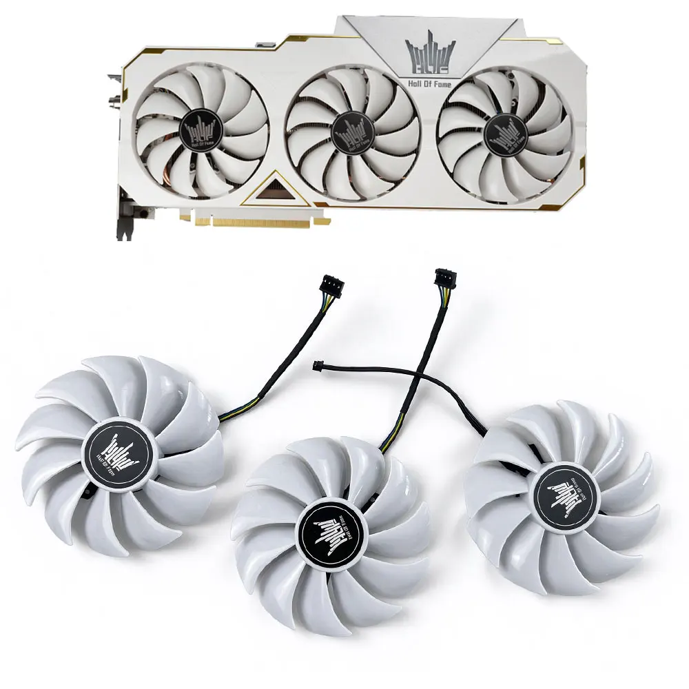 NEW Cooling Fan 87mm 4pin FD9015U12F For GALAX GeForce RTX 2080 Ti HOF PLUS video card fans