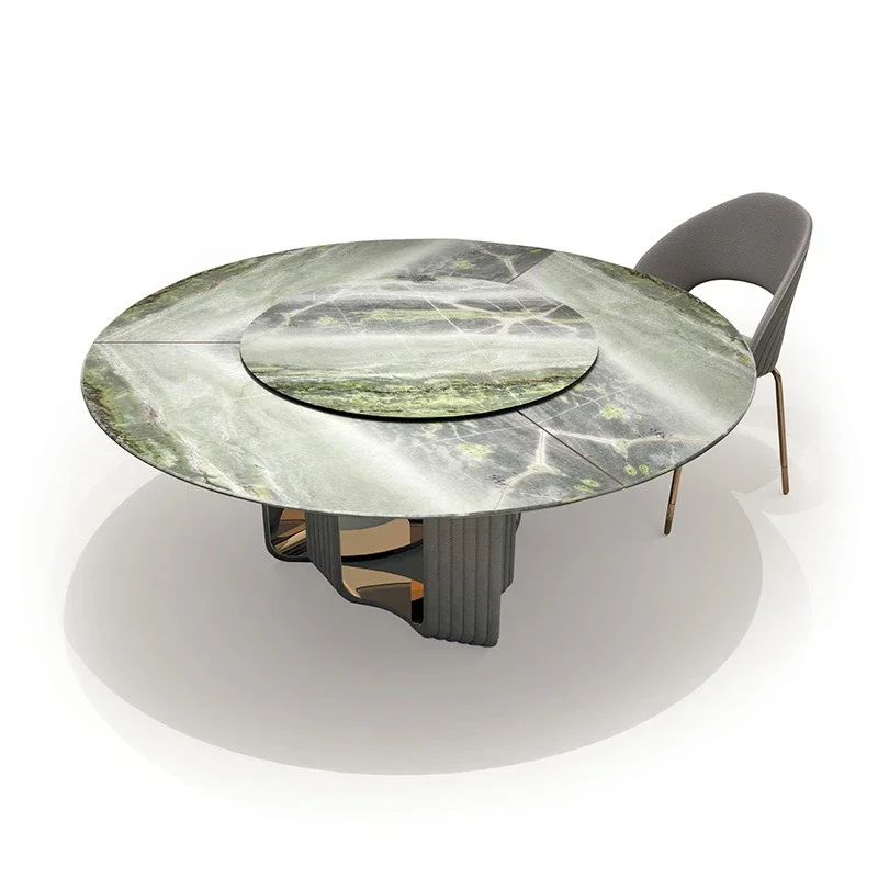 Light luxury post-modern dining table villa natural marble dining table high-end furnitu re