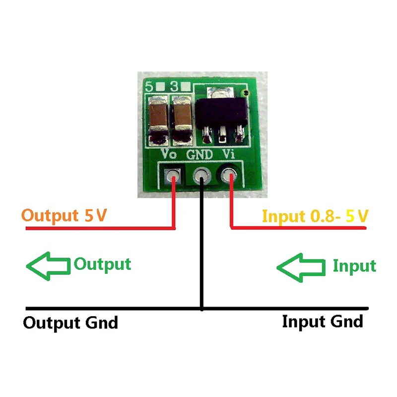 0.9-5V To 5V DC-DC Step-Up Power Module Voltage Boost Converter Board 1.5V 1.8V 2.5V 3V 3.3V 3.7V 4.2V To 5V