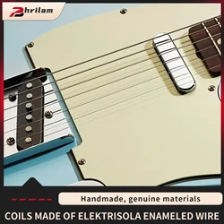 PHRILAM  Alnico5 Fiber bobbin Noiseless Single Coil Guitar Pickups Bridge  /Neck Pickup  Fit Pickups Part