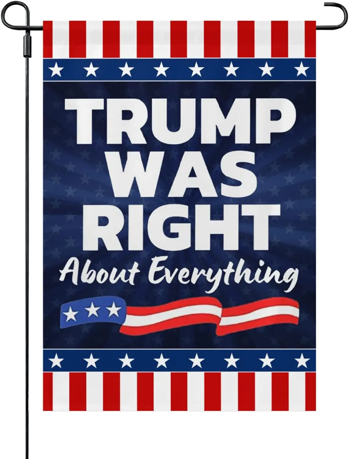 Biden Garden Flag Trump Was Right About Everything Outdoor Flags One Size Double Sided, Humorous Yard Flags Double Sided for Cam