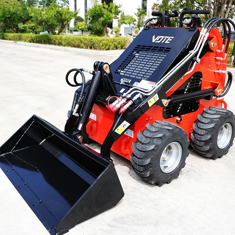 Skid Steer Loader Mini CE EPA Mini Skid Steer Loader Used Loaders with All Attachments and Gasoline Engine Customized