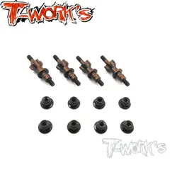 Original T works TO-203-RC8 Spring Steel Shock Standoffs ( For Team Associated RC8 B3 ) Rc part