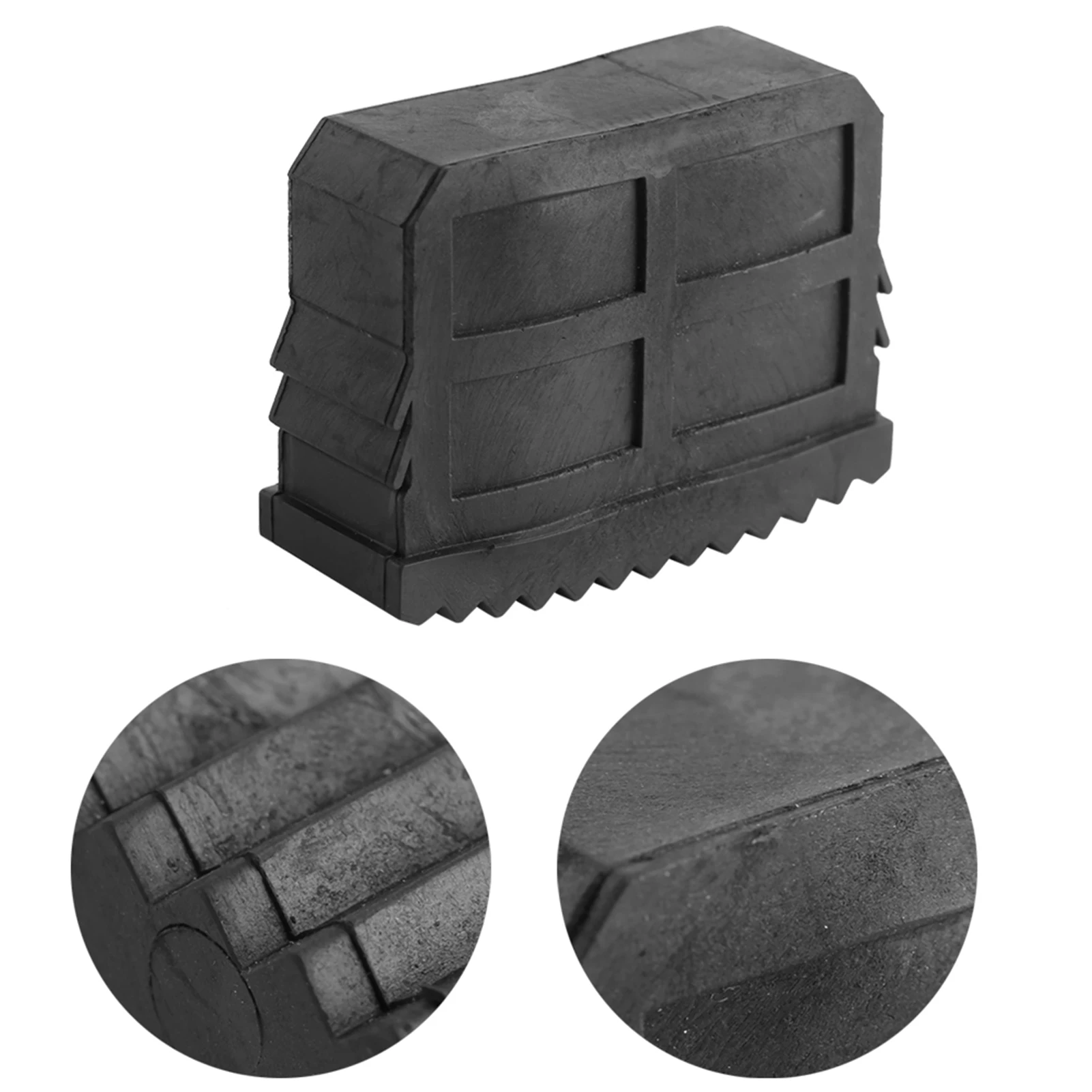 2Pcs/Pair Ladder Feet Rubber Non Slip Replacement Step Ladder Feet Foot Mat Cushion Sole Black