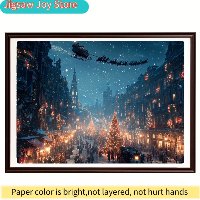 1 Box(500pcs) Puzzles for Adult Christmas Sleigh Legend Applied for Party Games & Activities - Magical Mixed Color Mosaic 15x1