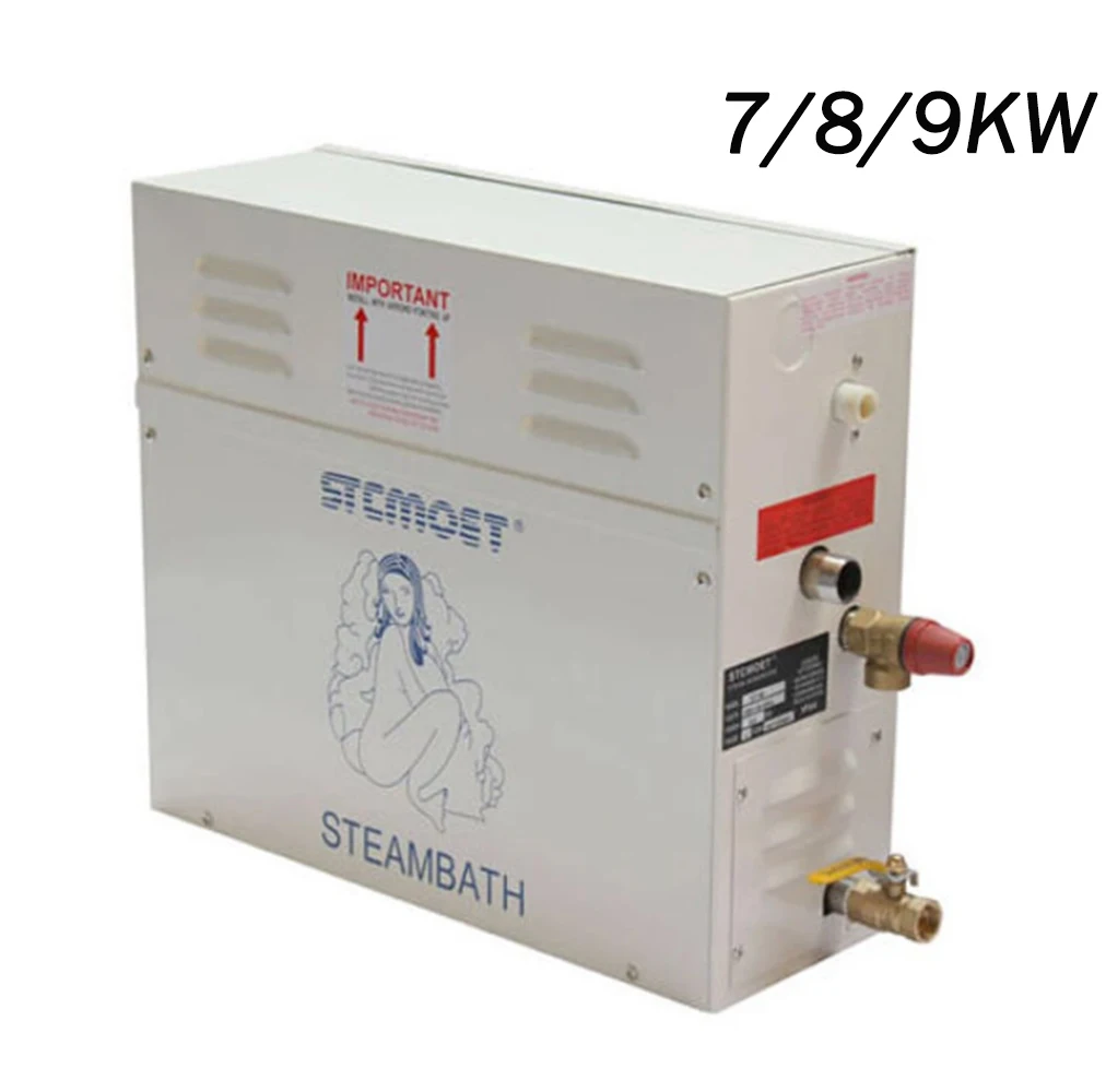 

Парогенератор для сауны 7/8/9 кВт, паровой генератор для сауны, паровой аппарат для душа, Домашней Сауны, спа, паровой аппарат с цифровым контроллером