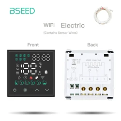 BSEED LED Touch Screen Electric Floor Heating Water Boiler Room Thermostat Module Part WIFI Alexa Temperature Controller APP