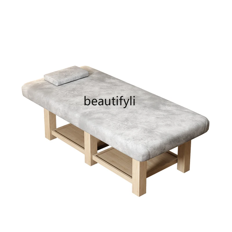 

Solid wood beauty salon special massage physiotherapy Chinese medicine massage bed integrated treatment bed ear picking