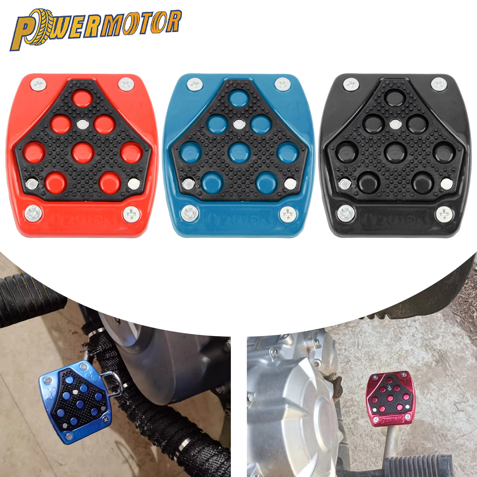

Motorcycle Antislip Footrest Foot Peg Brake Pedal Cover for Scooter DirtBike Cafe Racer OffRoad Racing Aluminum Replacement Part