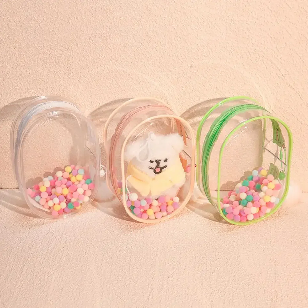 PVC Blind Box Organizer, Armazenamento Keychain Bag, Doll Bag, Coréia Kpop Labubu Doll, 18cm