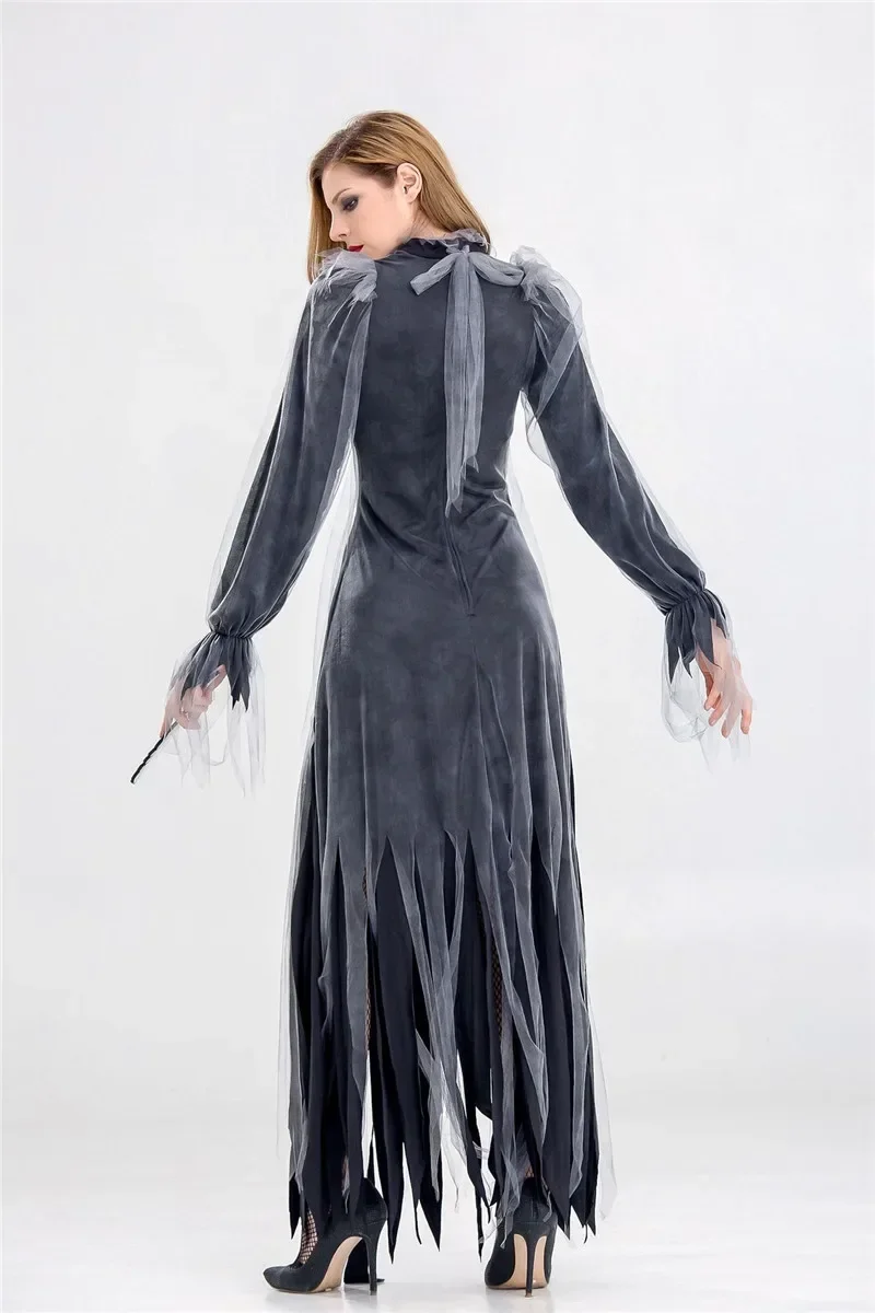 Halloween Adult Women Scary Zombie Ghost Bride Fancy Dress