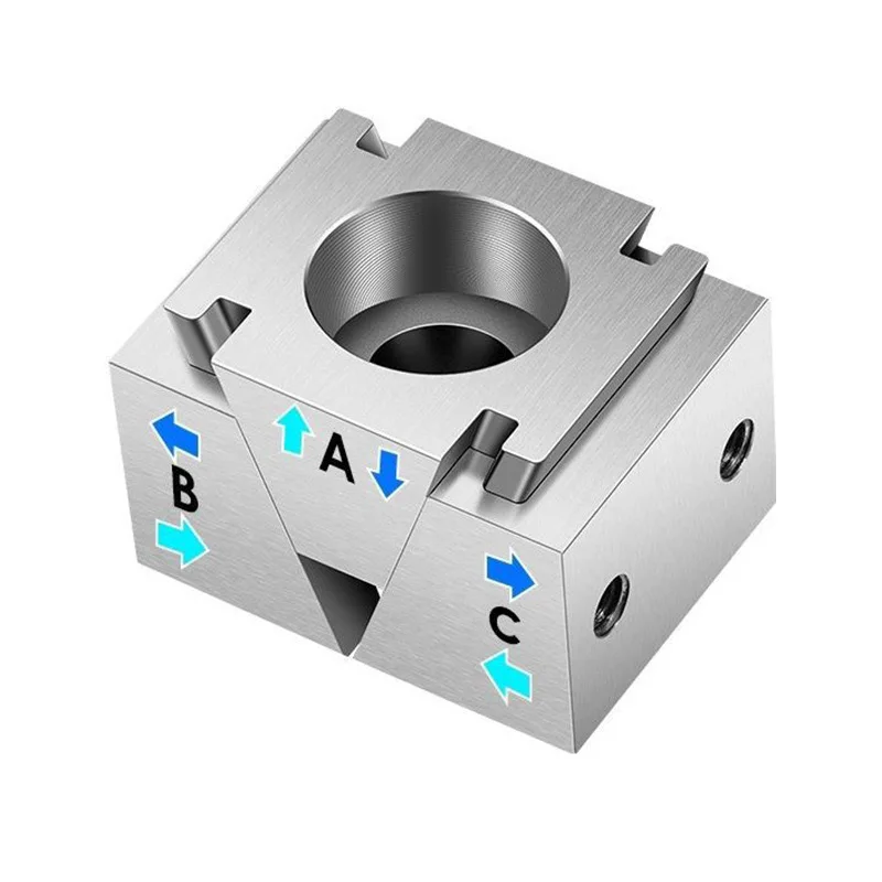 M6 8 10 12 Bench Vise OK Vise Wedge Clamps Precision Modular Single Side / Bilateral Vise for Cnc Industrial Machining