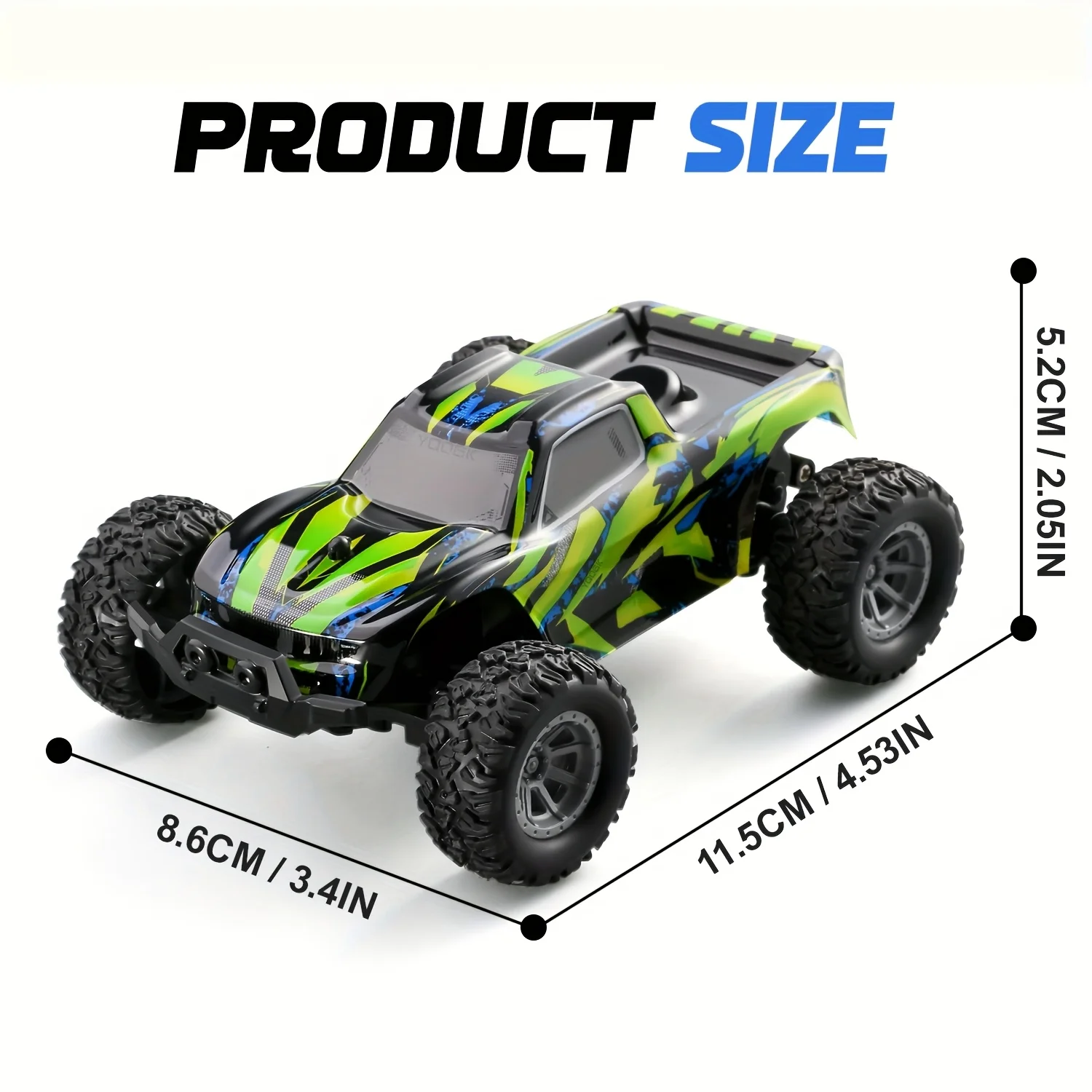 1/32 Scale 2.4GHz Remote Control  RC Car High Speed, All-Terrain Off-Road Electric Toy Car, RC Racing Vehicle for Boys & Girls