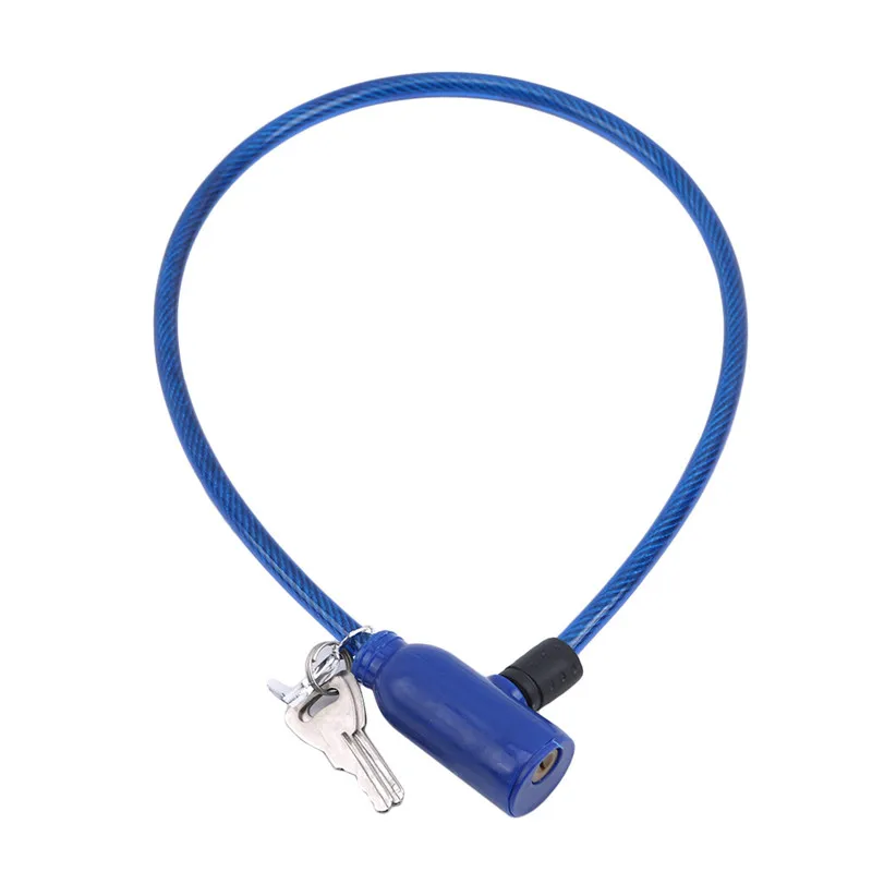 قفل كابل فولاذية ضد السرقة للدراجة ، ملحقات أمان خارجية بمفتاحين #3