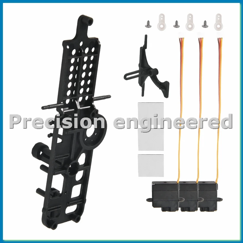 1 Set XK K110 Upgrade K110S Servo Main Frame and Servo Plate for XK K110 K110S RC Helicopter Upgrade Parts-ABWO