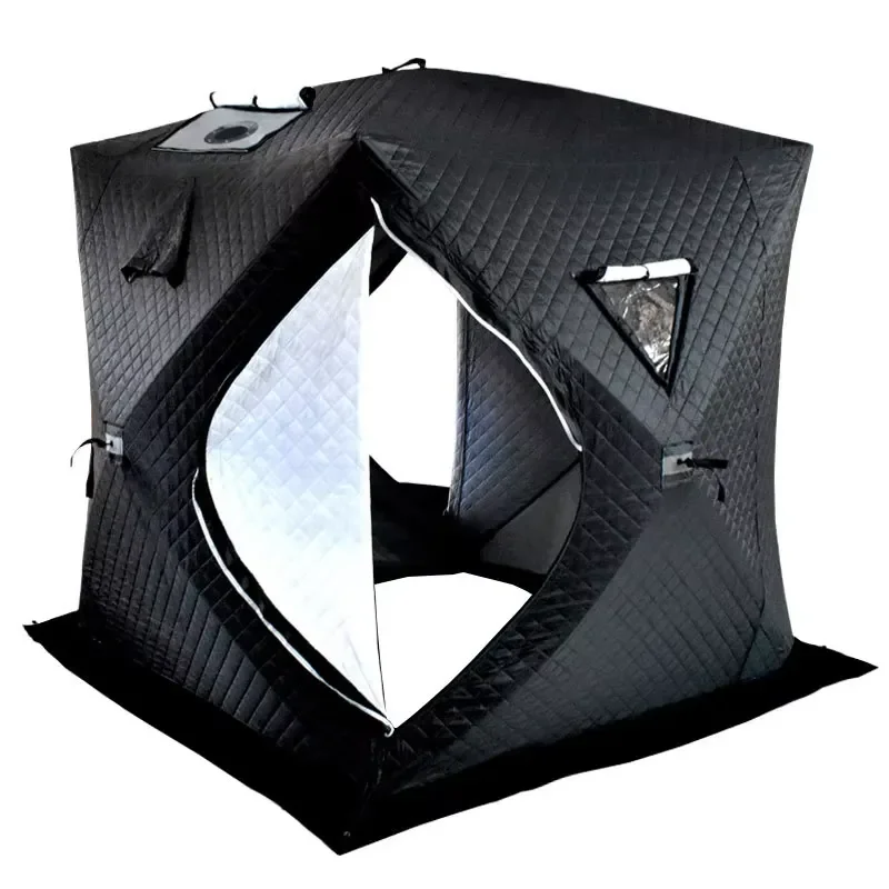 Outdoor Winter Fishing Tent for Multi-person Snow Fishing House Sauna Tent Cotton Cloth Warm Thickened Cold Prevention