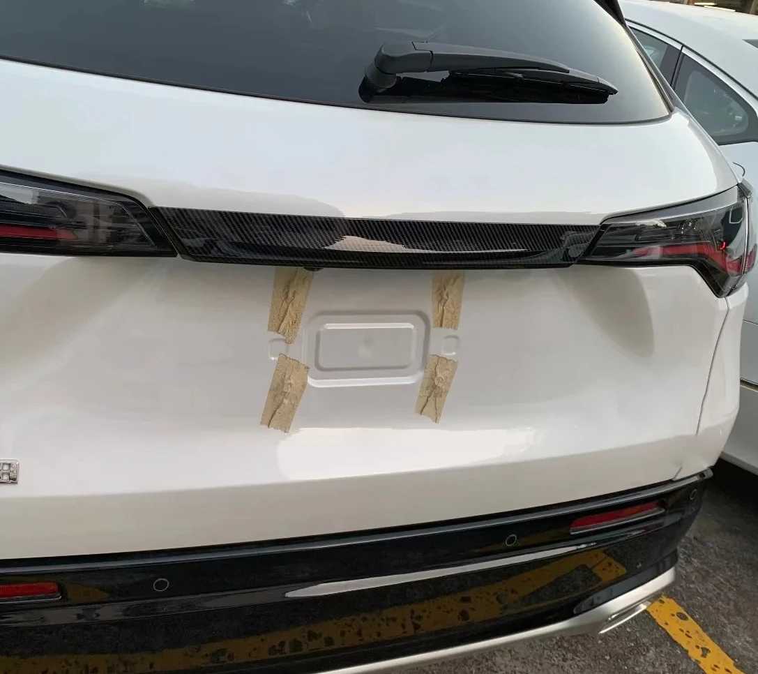 

For Honda ZR-V ZR V ZRV 2022-2023 Car Stickers Carbon Rear Trunk Lid Cover Trim Tailgate Strip Car Door Boot Garnish Accessories