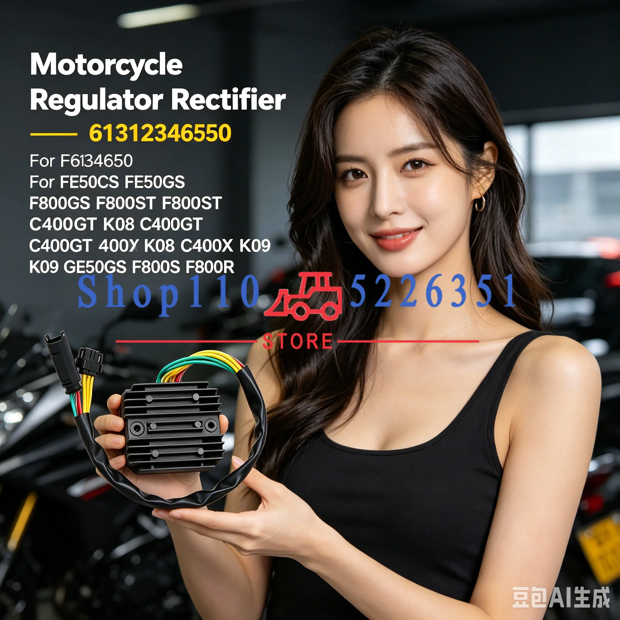 Motorcycle Regulator Rectifier 61312346550 For F650CS F650GS F800GS F800ST C400GT K08 C400X K09 G650GS F800S F800R
