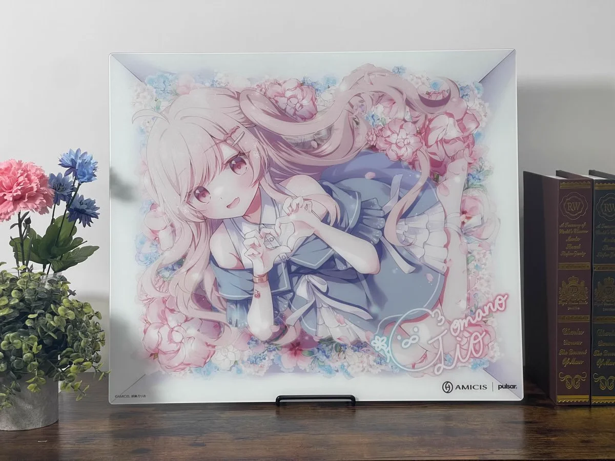 Alfombrilla de ratón de cristal Pulsar x amicis, edición duplicada, alfombrilla de ratón suave para juegos, 490x420mm, accesorio para jugadores de PC Valorant