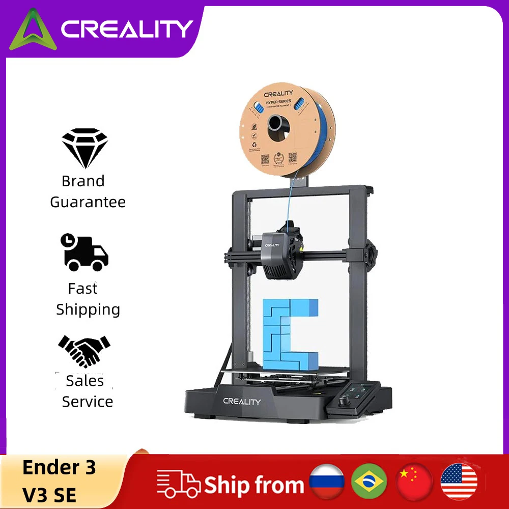 3D-принтер Creality Ender 3 V3 SE, 250 мм/с, автовыравнивание, прямая экструзия