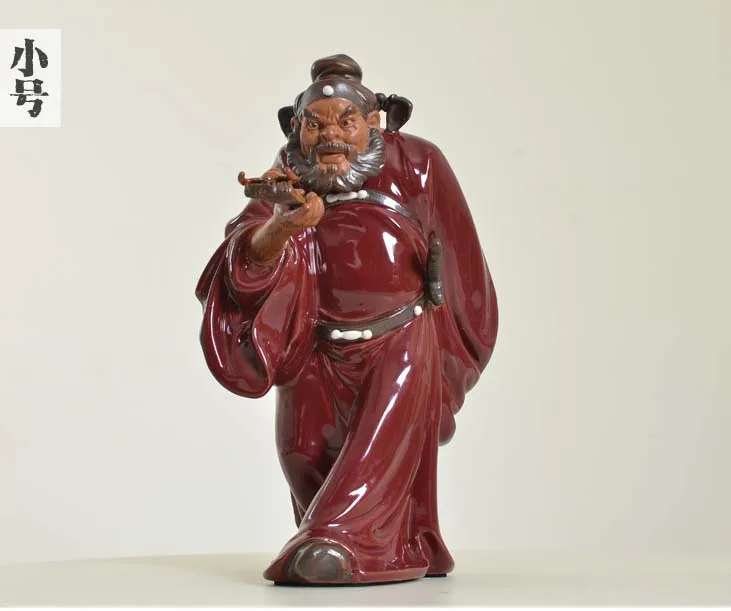 

30cm large BEST business present home house TOP protection talisman # Zhong kui exorcise evil spirits FENG SHUI porcelain statue