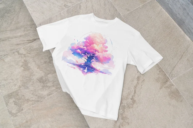 Tree Of Dreams  Pastel Aesthetic  Anime Style  Kawaii Manga  Vaporwave  Streetwear  Oversized