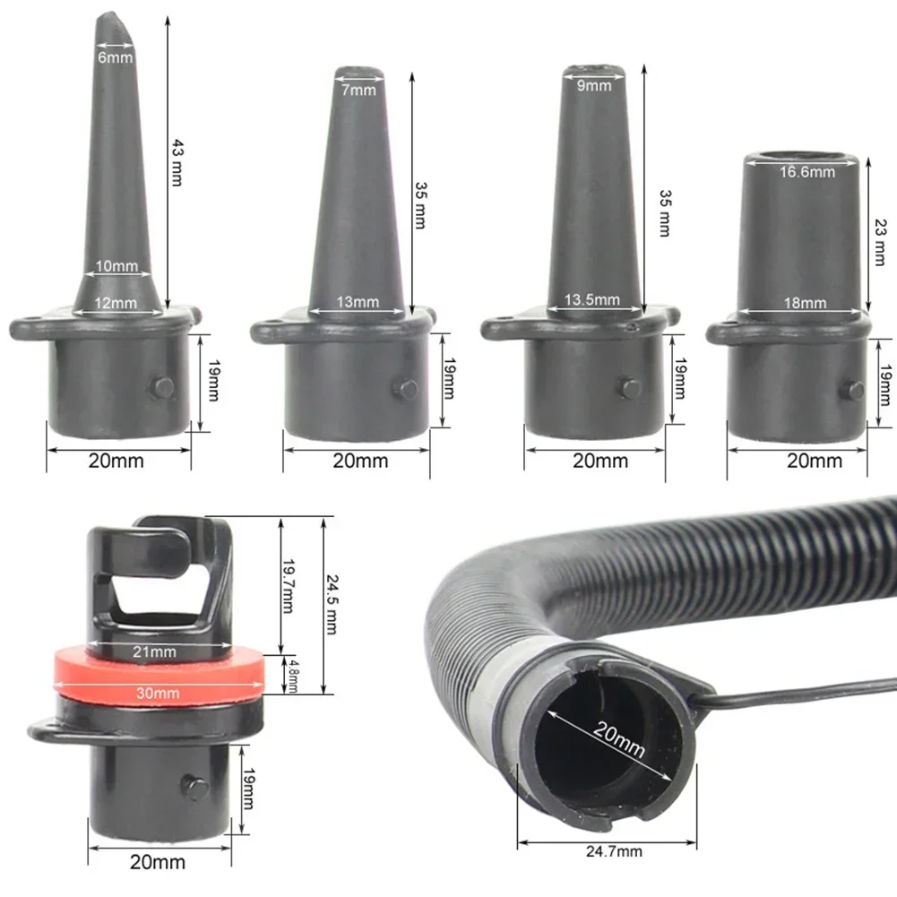 

Air-Pump Hose 5pcs Connector -Kayak Paddle Board Water Surfboard Board Air-Pump Inflatable Tubes Hand Pump Hose Connection Pipe