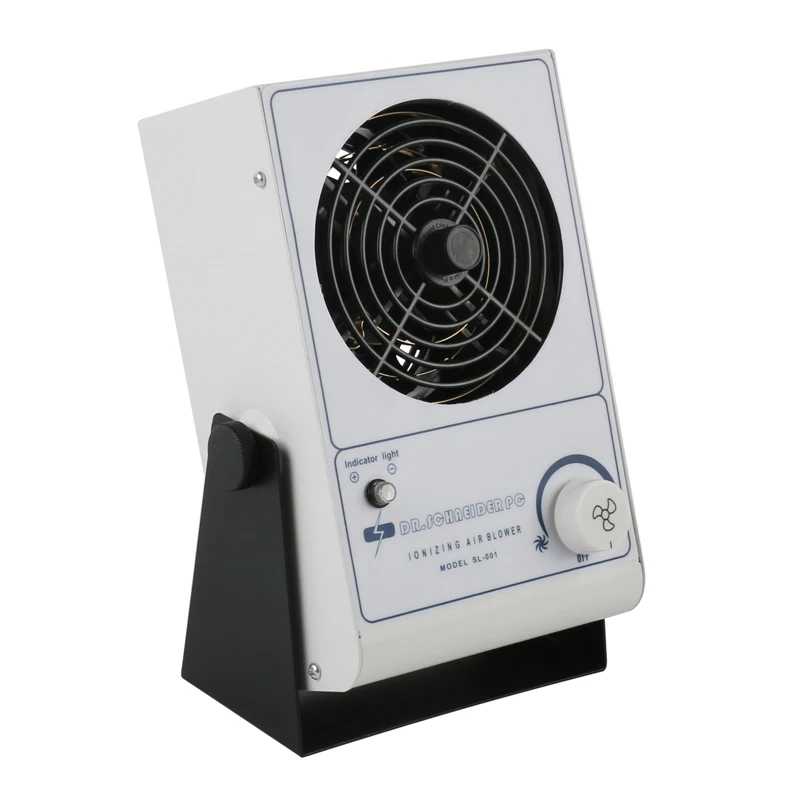 SL-001 Anti-static Benchtop Ionizing Air Blower Fan Ion Anti-Static Eliminate Equipment ESD Static Eliminate