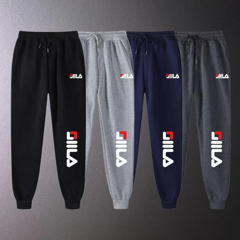 Autumn Winter Men's Joggers Drawstring Casual Pants Fleece Sweatpants Workout Running Gym Fitness Sports Trousers