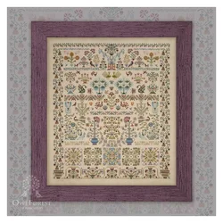 Garden of Eternal Blossoms, Amishop Counted Canvas Cross Stitch Kits, Everflowering Garden, Flower, Embroidery, Owl Forest, 0105